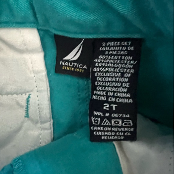 Carters & More Lot of Boys Shorts 2T Pink, Teal and Khaki - Picture 3 of 11